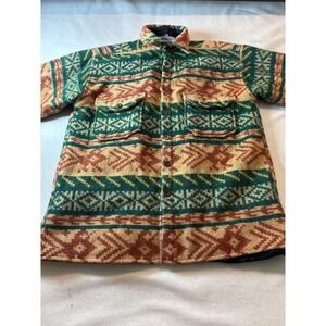 Woodhouse Navajo Pattern Wool Blend Button Up Shirt Jacket Size M